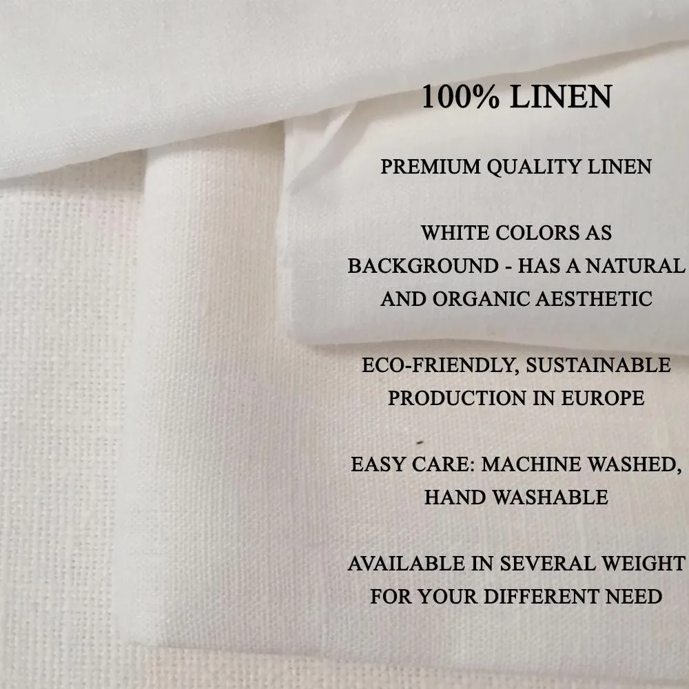 100% LINEN Sweet PEA print fabric 2284