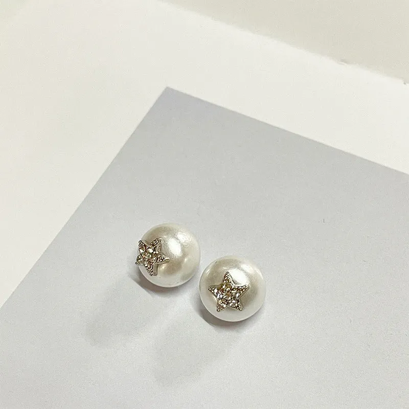 10mm Black White Resin Shirt Buttons with Metal Shanks Star Pattern and Rhinestone 20pcs