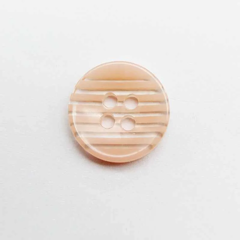 12.5mm Round 4-Hole Striped Resin Buttons for Children Clothing 100pcs