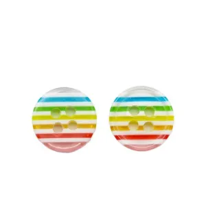 12mm Candy Color Resin Buttons for Kids' Shirts 100pcs