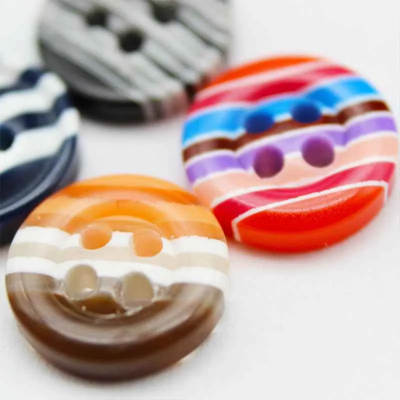 12mm Candy Color Resin Buttons for Kids' Shirts 100pcs