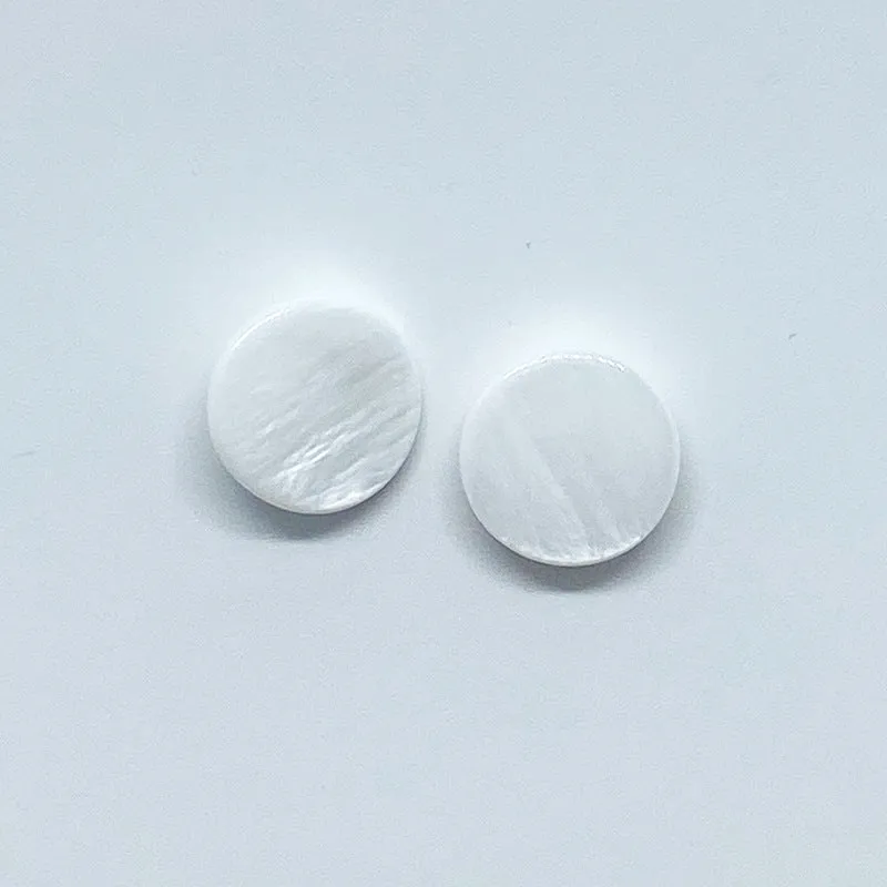 15mm Natural White Round Shell Shirt Buttons with Hidden Holes