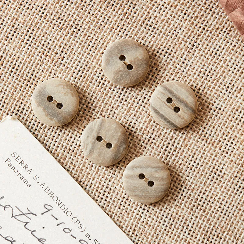 24L/32L Round Two-Hole Eco-Resin Buttons
