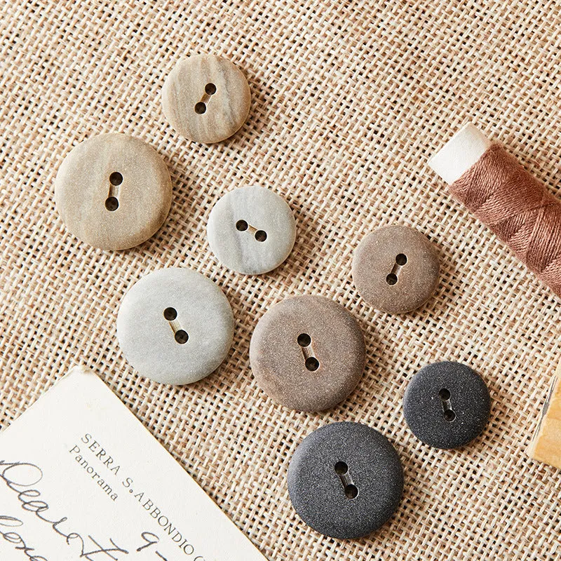 24L/32L Round Two-Hole Eco-Resin Buttons