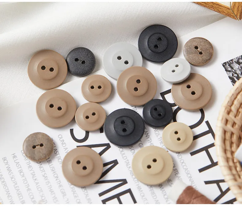 24L/32L Round Two-Hole Eco-Resin Buttons