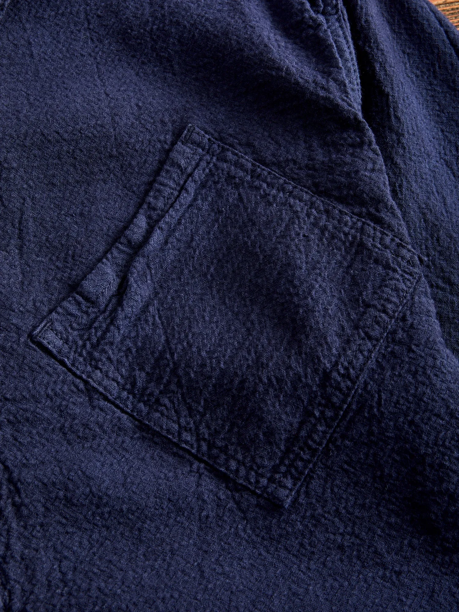 465 Argyle Chest Pocket Shirt in Hadal Blue Wave Calico