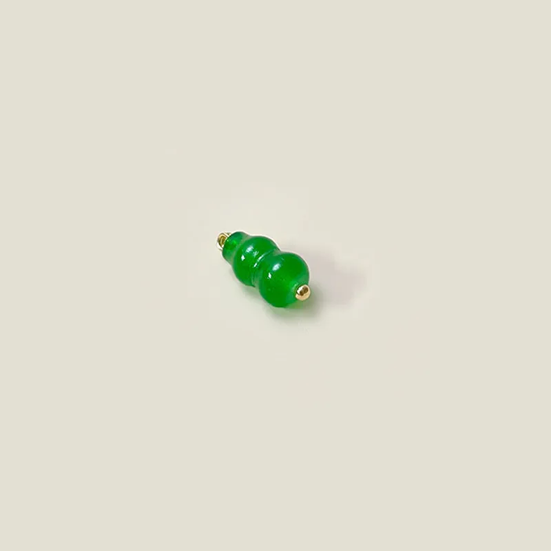 8x19mm Chinese Gourd-Shaped Glass Buttons for Tang Suit,Shirts,Cheongsam 50pcs