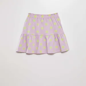 A-line cotton skirt WHITE