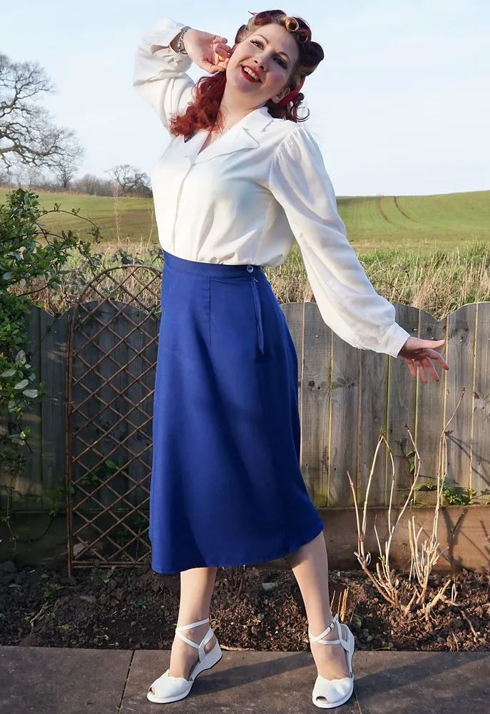A Line Skirt - Royal Blue