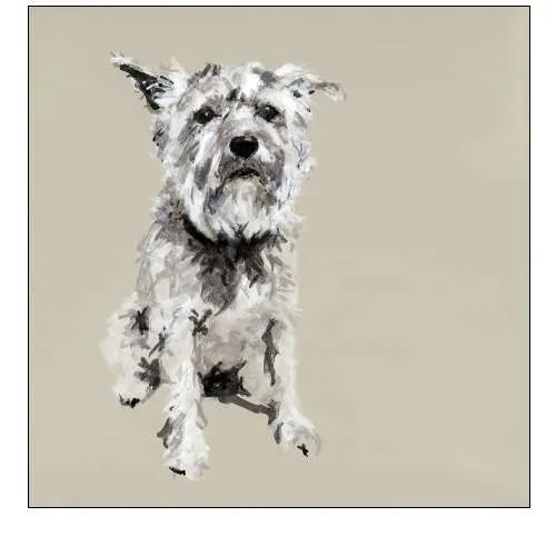 A Very Pastel Modern Dog I