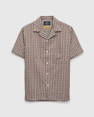 Abstract Tile Shirt in Coast