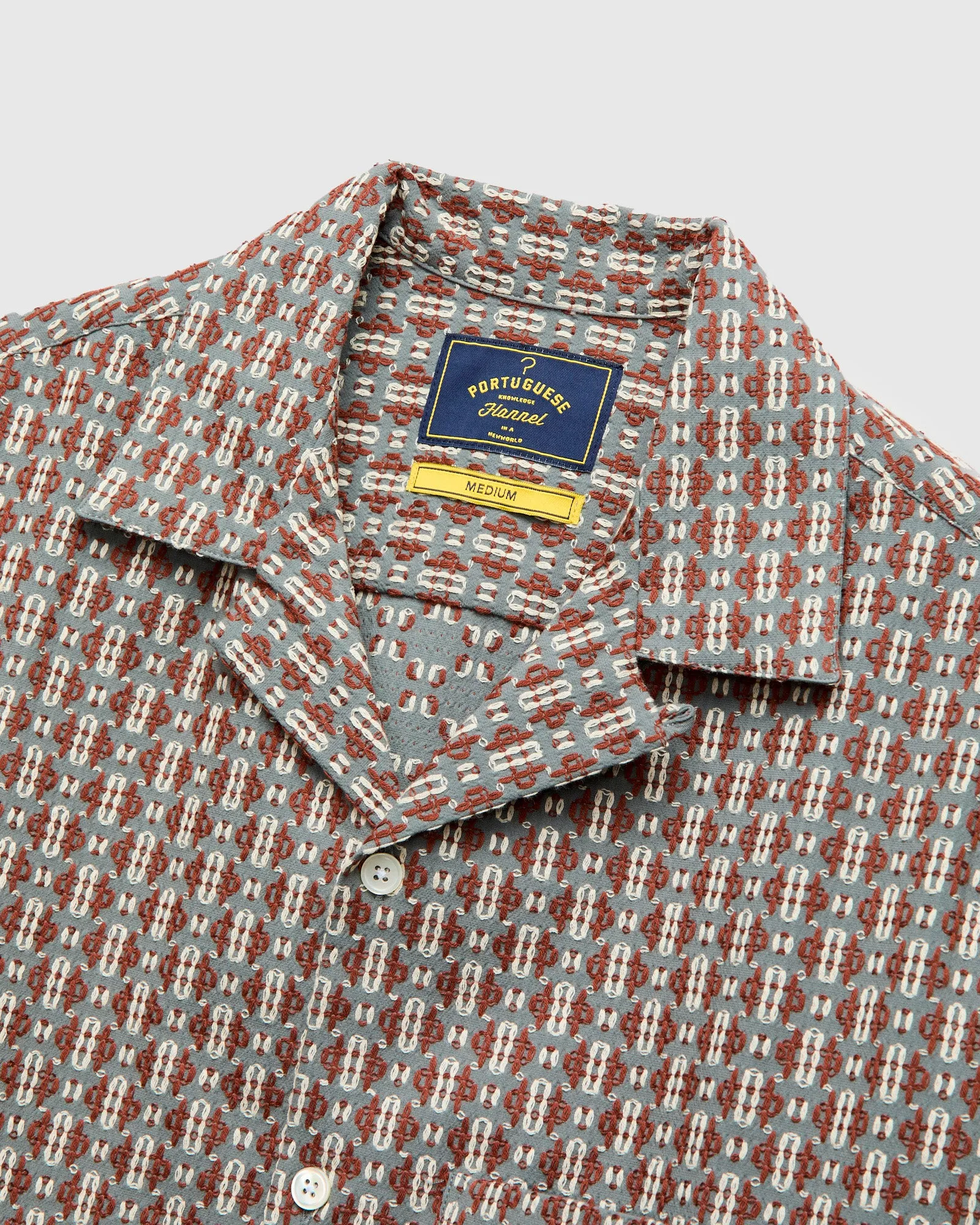 Abstract Tile Shirt in Coast