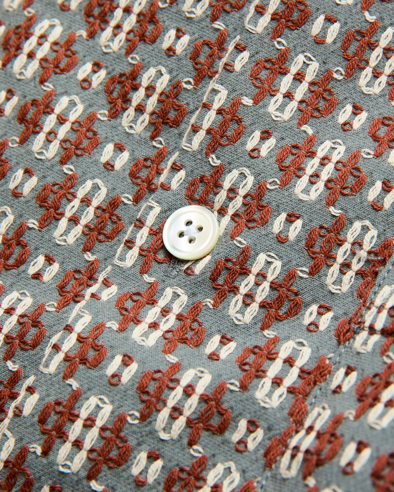 Abstract Tile Shirt in Coast