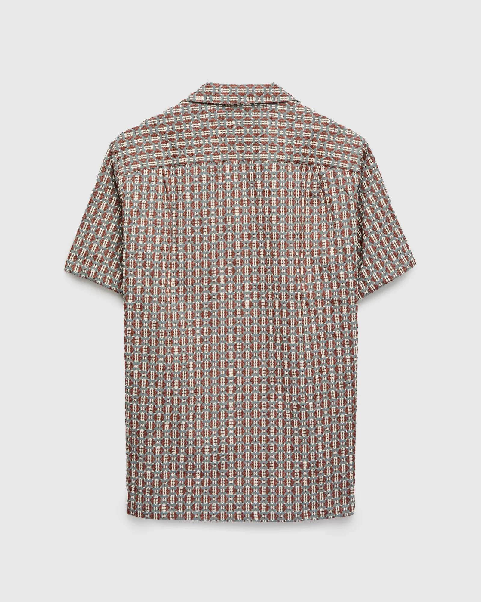 Abstract Tile Shirt in Coast