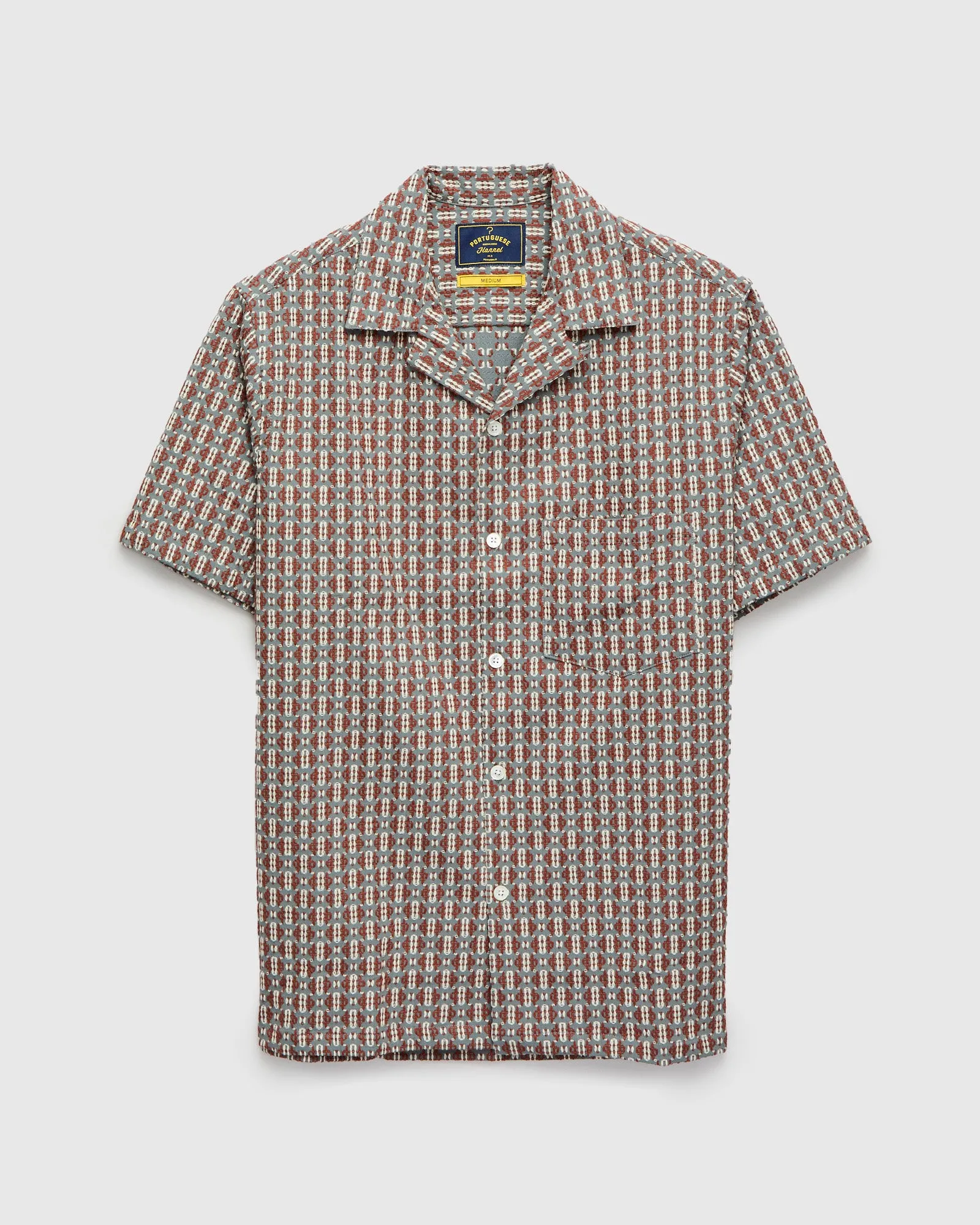 Abstract Tile Shirt in Coast