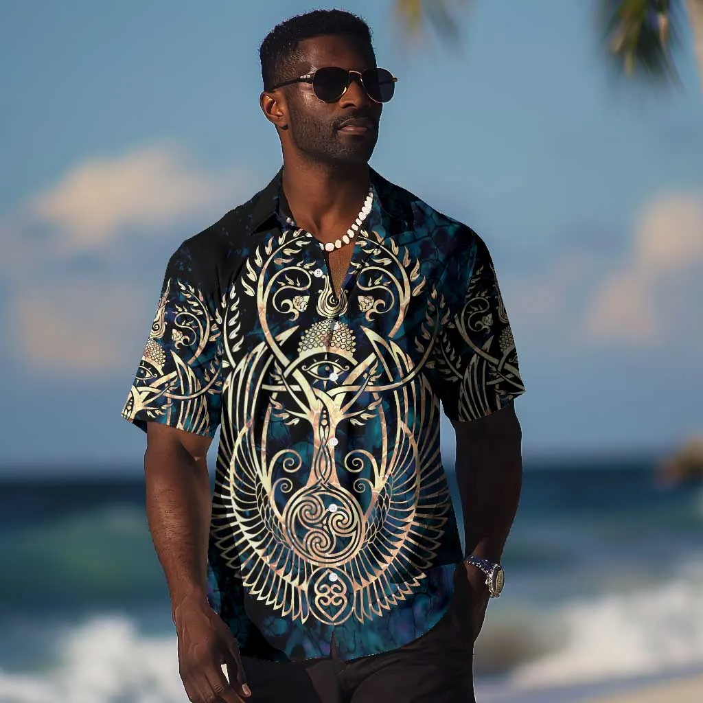 Adinkra Symbols Hawaiian Shirt Tree of Life DT02