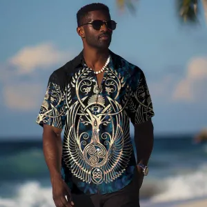 Adinkra Symbols Hawaiian Shirt Tree of Life DT02
