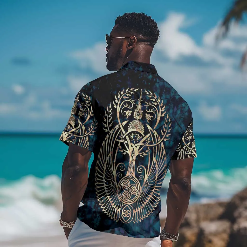 Adinkra Symbols Hawaiian Shirt Tree of Life DT02