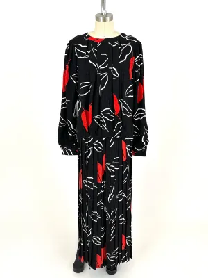 Adolfo Silk Palazzo Pant Set