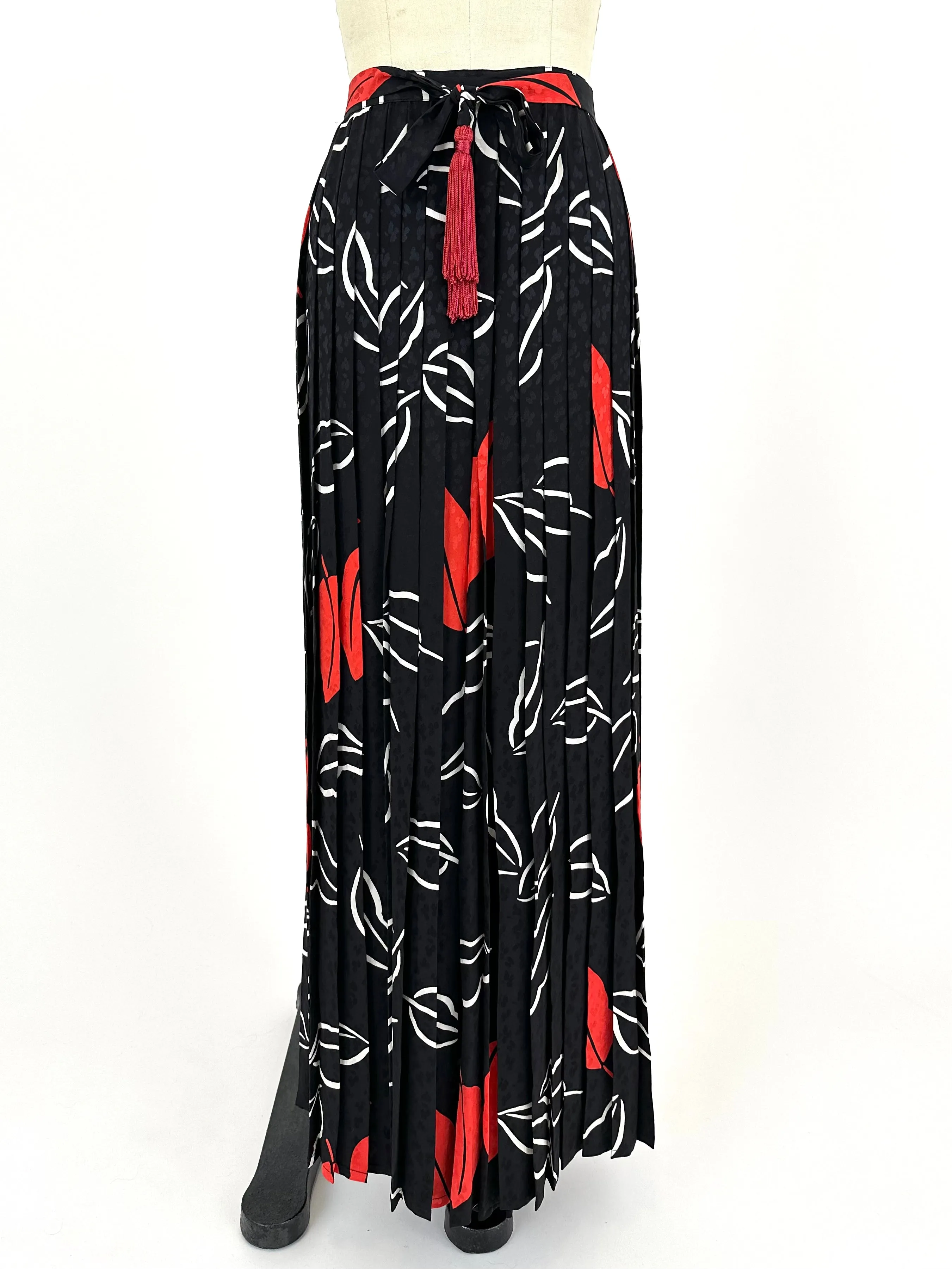 Adolfo Silk Palazzo Pant Set