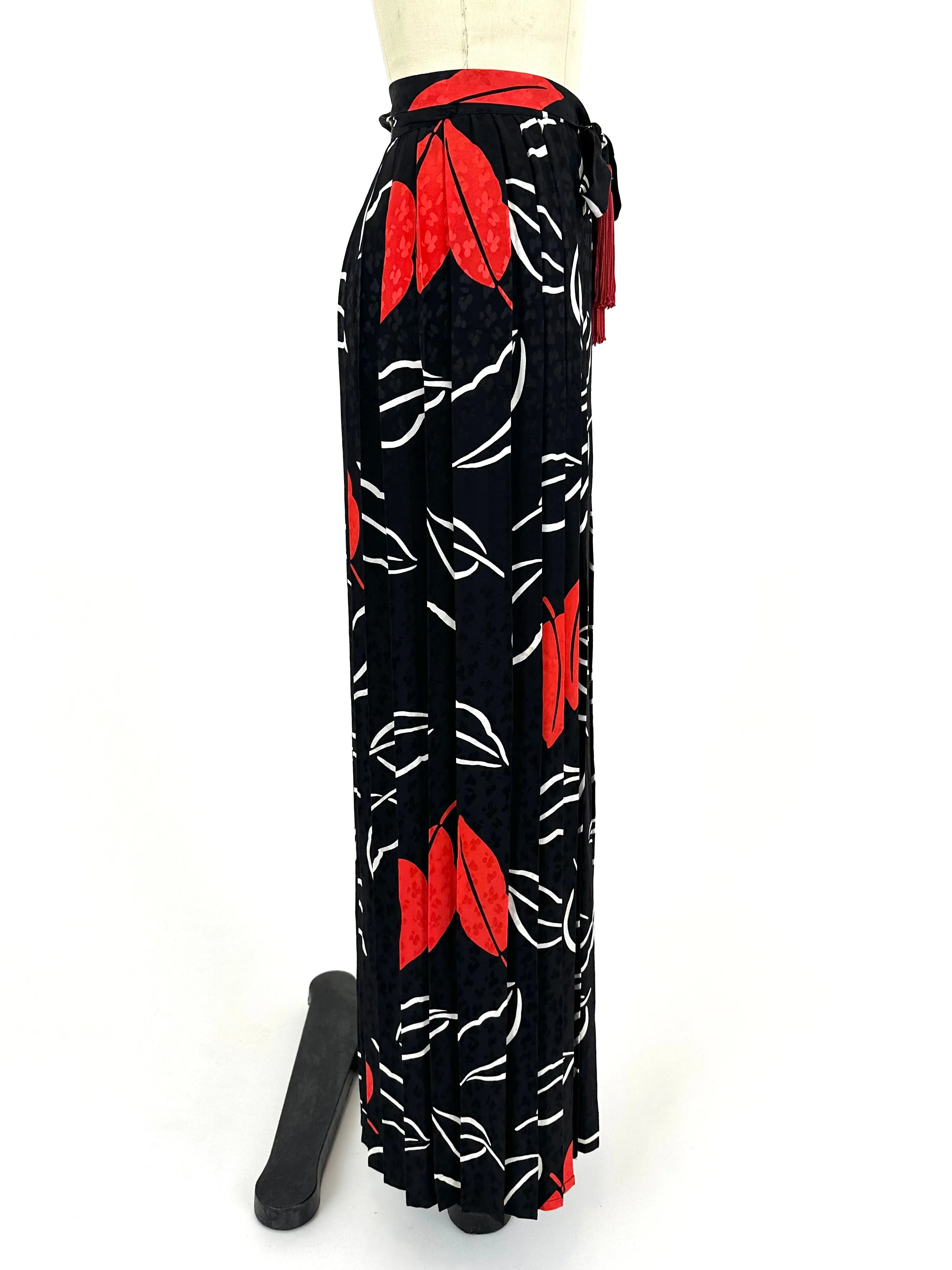 Adolfo Silk Palazzo Pant Set