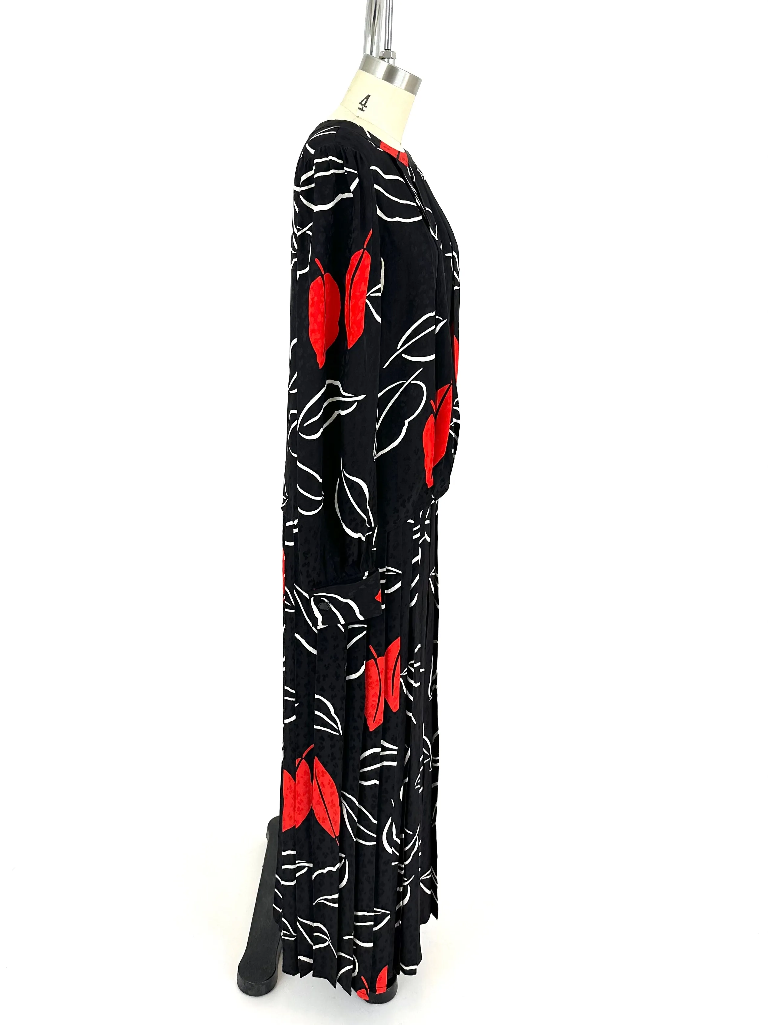 Adolfo Silk Palazzo Pant Set