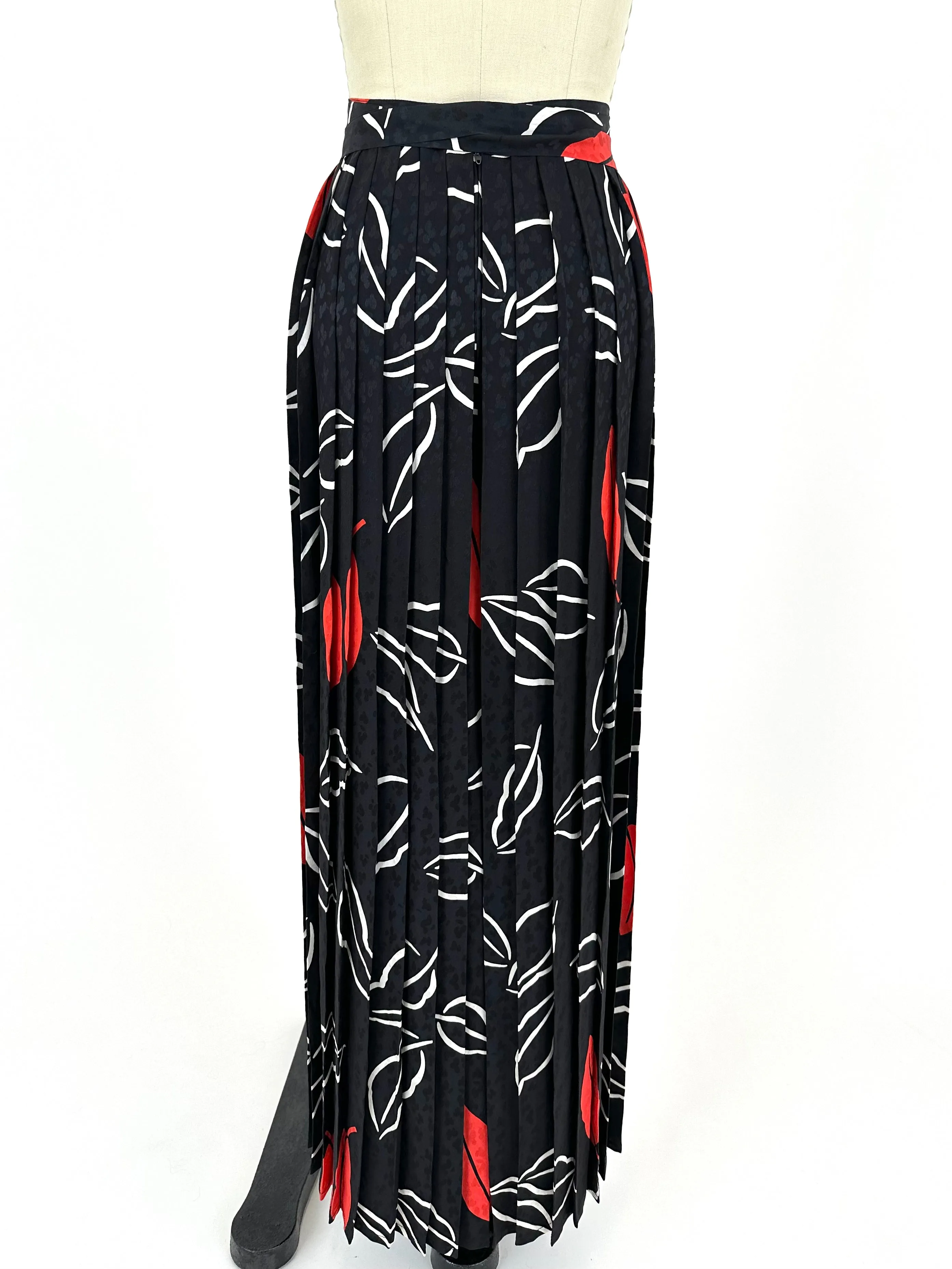 Adolfo Silk Palazzo Pant Set