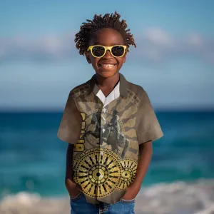 Adwa Victory Day Kid Hawaiian Shirt Adwa Battle Shield - Vintage Style LT15