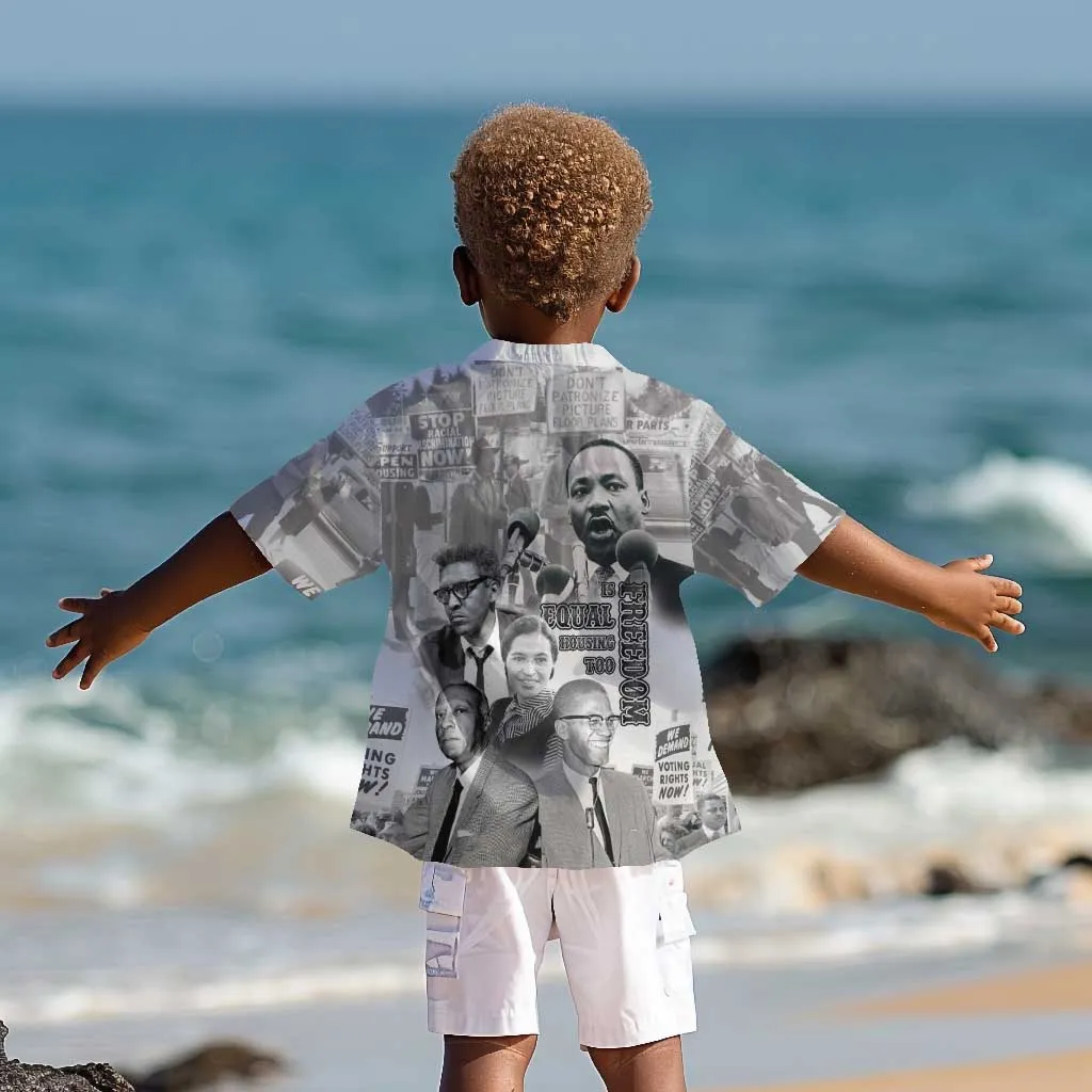 African-American History Month Kid Hawaiian Shirt Civil Rights Leaders LT15