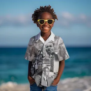 African-American History Month Kid Hawaiian Shirt Civil Rights Leaders LT15