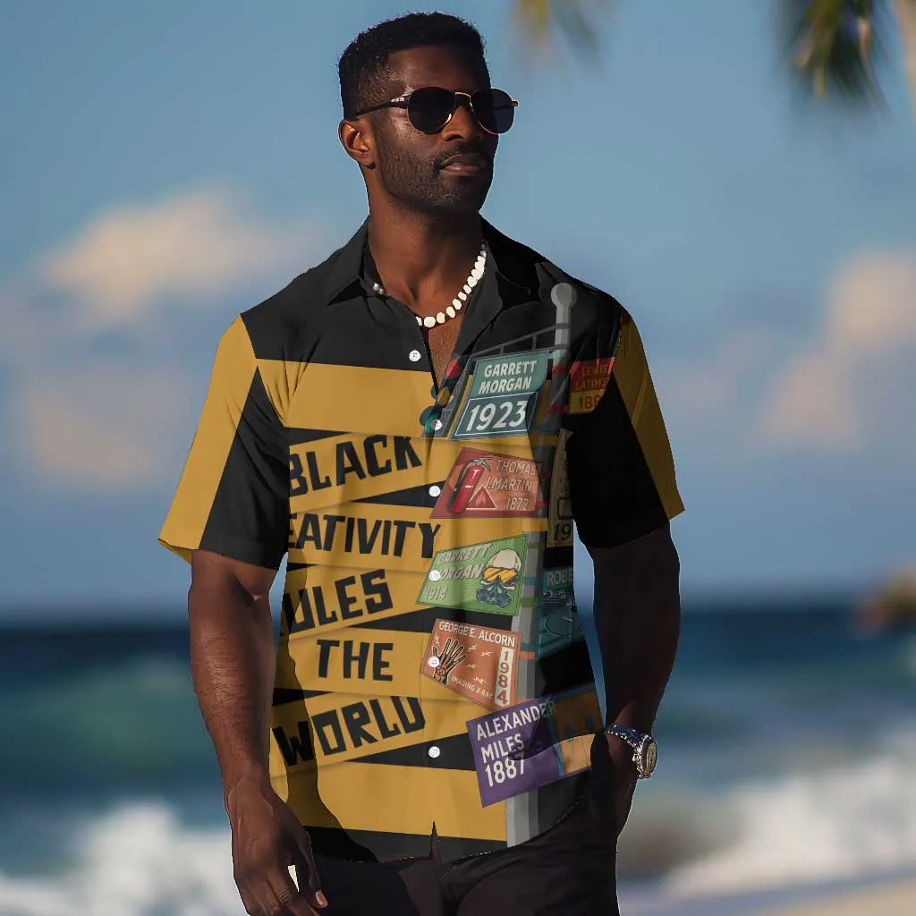 African Creativity Hawaiian Shirt Black Creativity Rules The World DT03