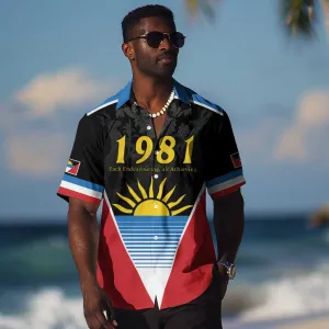 Afro-Antiguans and Barbudans 1981 Hawaiian Shirt Each Endeavouring All Achieving LT9