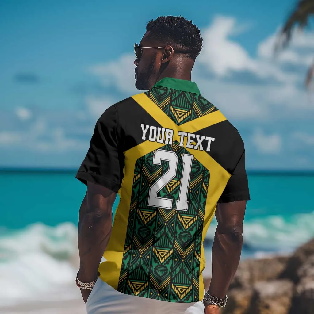 Afro-Jamaicans Football Custom Hawaiian Shirt Black Ethnic Motifs LT9