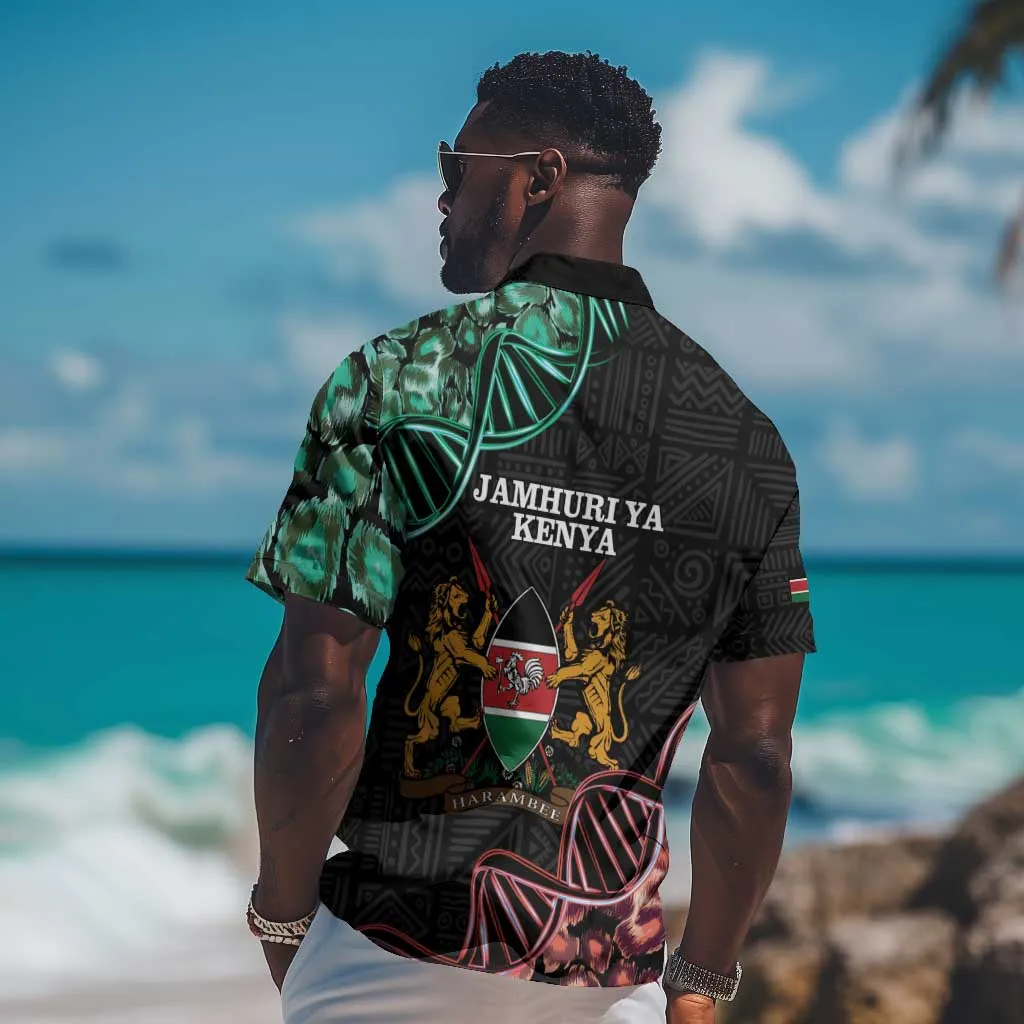 Afro Kenya Hawaiian Shirt Kenyan Is In My DNA - Jamhuri Day LT14