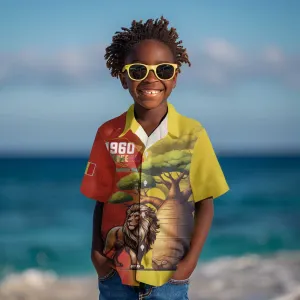 Afro Senegal Independence Day Kid Hawaiian Shirt 65th Anniversary - Kente Pattern LT15
