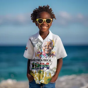 Afro South Africa Freedom Day Kid Hawaiian Shirt Nelson Mandela LT15