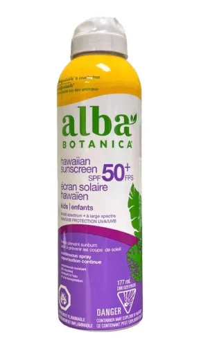 Alba Botanica Kids Hawaiian Spray Sunscreen SPF50  177mL