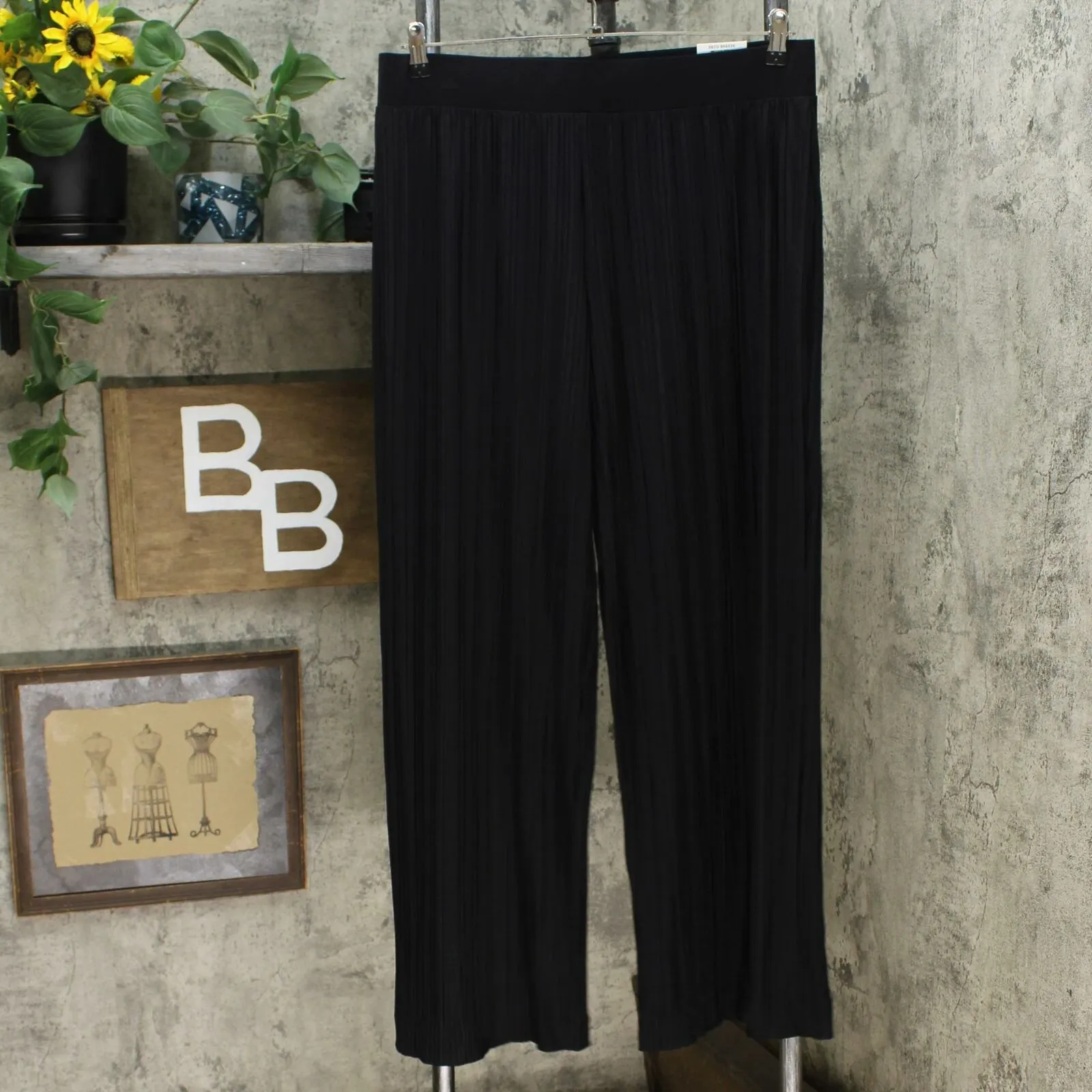 Alfani Women's Wide Leg Pliss Pleated Pants