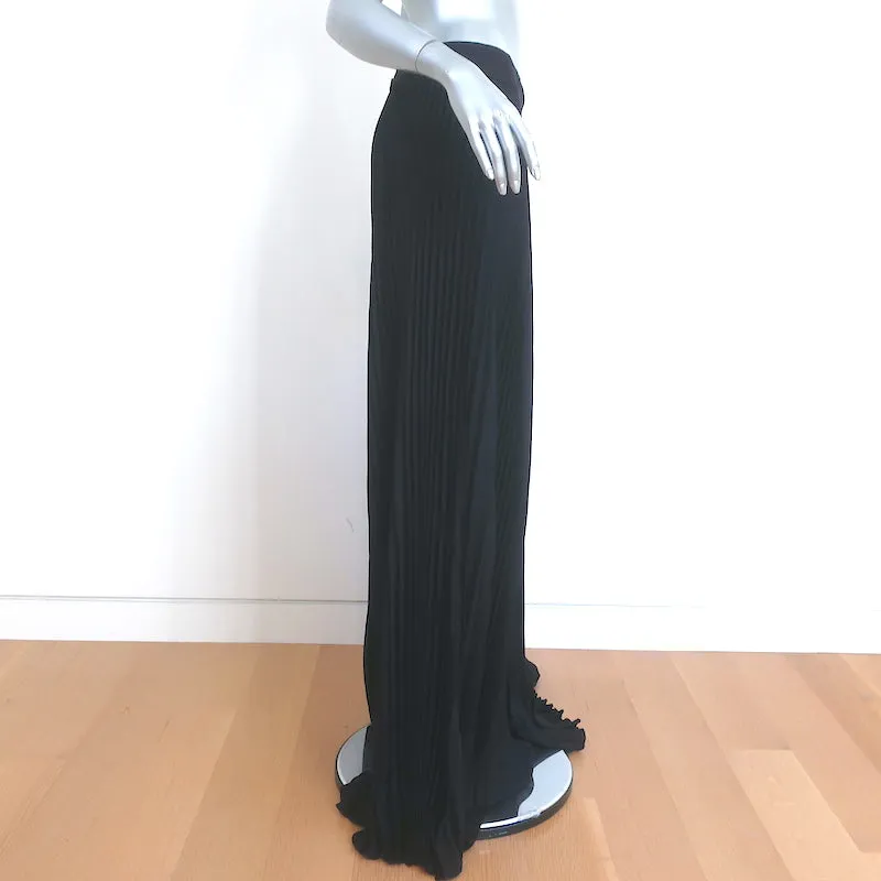 Alice   Olivia Copen Pleated Wide Leg Pants Black Size 8 NEW
