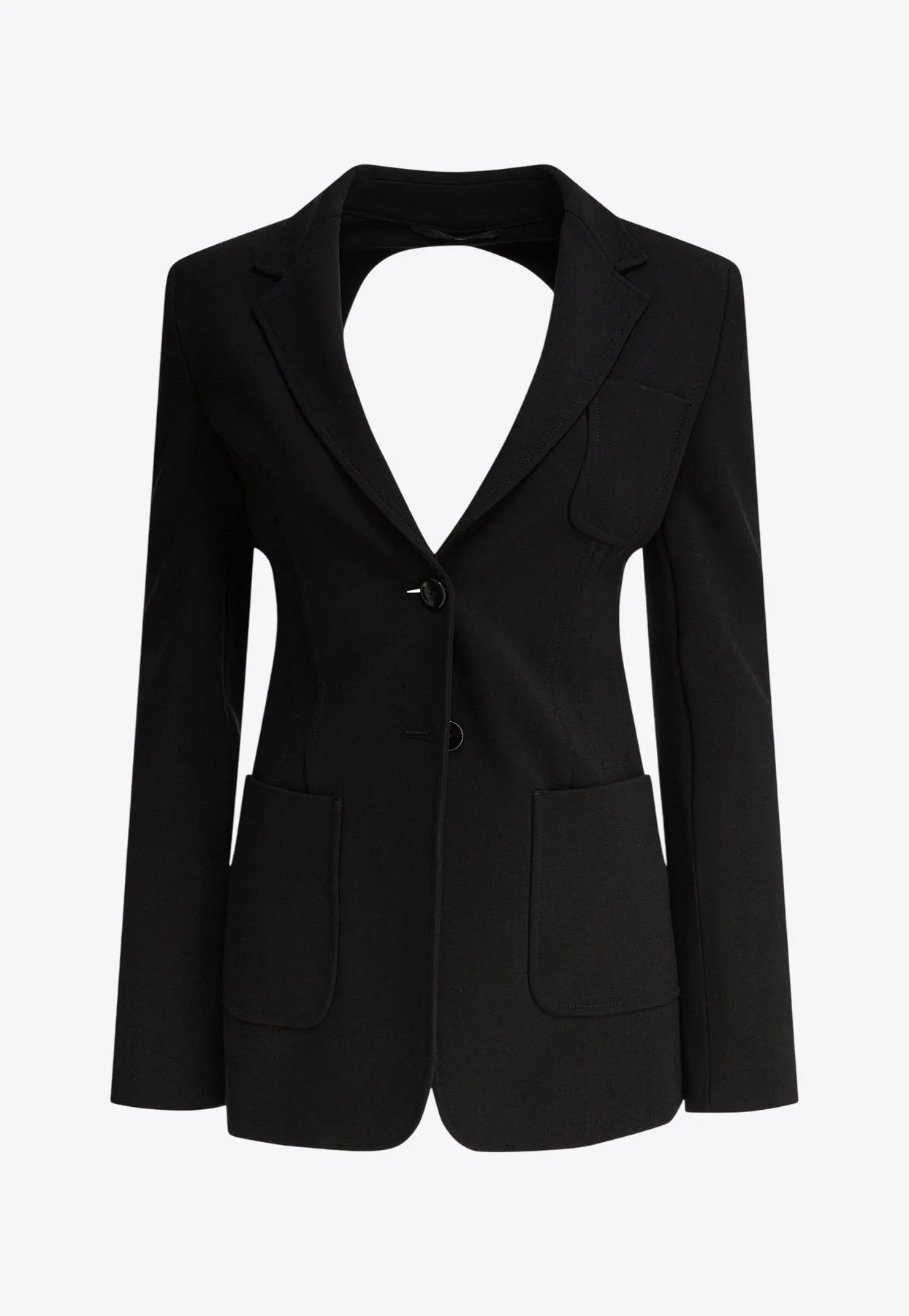 Anagni Single-Breasted Cut-Out Blazer