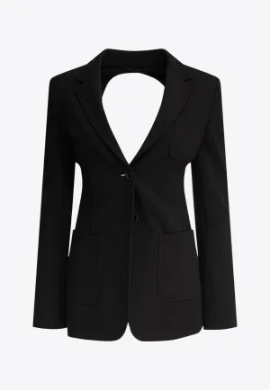 Anagni Single-Breasted Cut-Out Blazer
