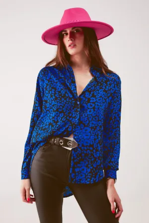 Animal shirt in blue