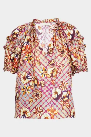 Annabella Top in Pansy