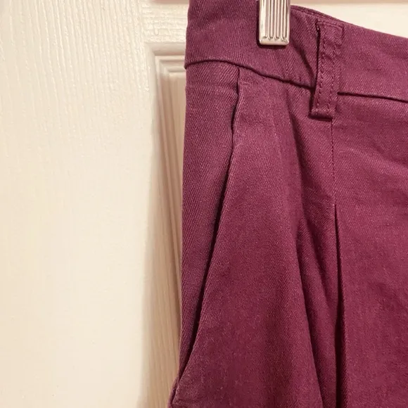 ANTHROPOLOGIE Maeve Avery Pleated Trouser Shorts