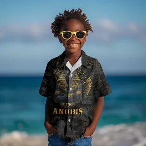 Anubis Egyptian God of Death Kid Hawaiian Shirt LT9