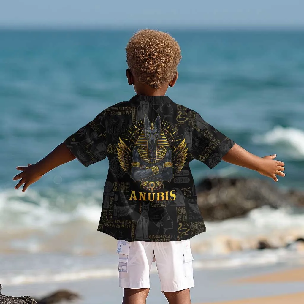 Anubis Egyptian God of Death Kid Hawaiian Shirt LT9