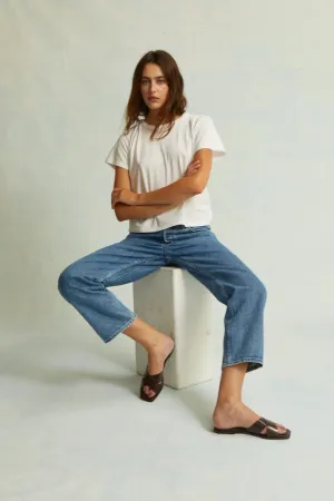 Asj11 White Boxy Tee