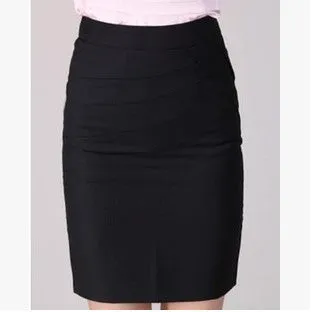 Autumn Winter Women Skirts Office Formal Pencil Skirts Casual Sexy Slim High Waist Knee-Length Midi Skirt Saia Plus Size