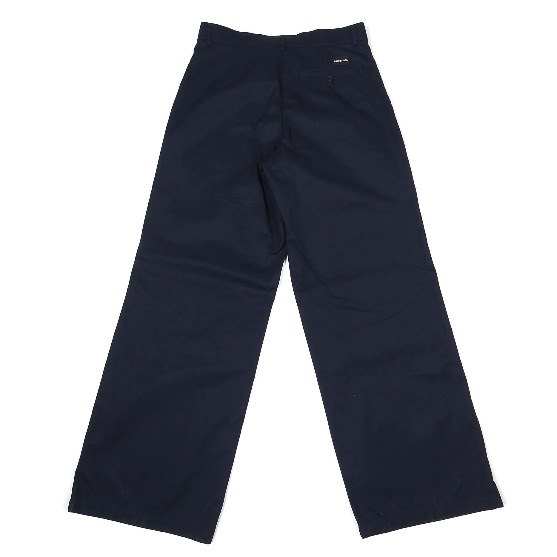 Balenciaga Navy Wide Leg Pants Size 46