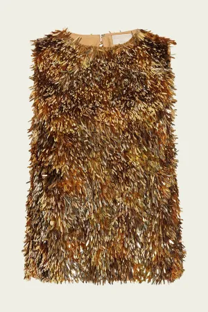 Beatriz Top in Gilt